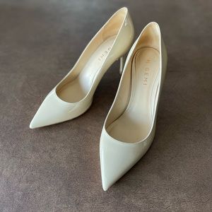 M. Gemi patent nude pumps - like new condition!